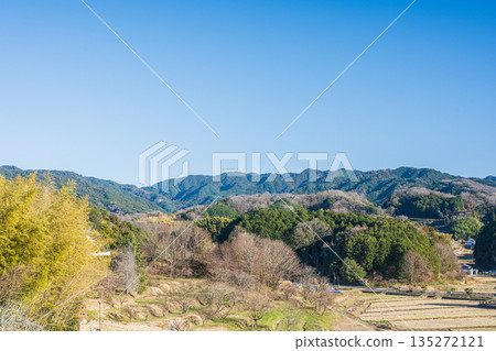 奈良縣飛鳥村的鄉村景色 135272121