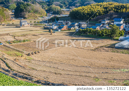 奈良縣飛鳥村的鄉村景色 135272122