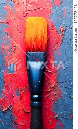 Abstract Artistic Paintbrush and Textures. Generative ai 135272408