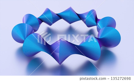 Abstract figures. Computer generated 3d render Abstract figures. Computer generated 3d render 135272698
