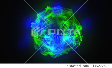 Abstract Energy ball. Computer generated 135272808