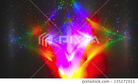 Abstract bright with lights and particles. Computer generated Abstract bright with lights and particles. Computer generated 135272913