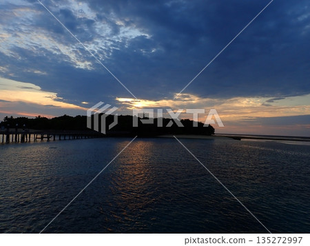 Green Island Cloudy Sunrise 135272997