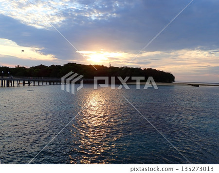 Green Island Cloudy Sunrise Green Island Cloudy Sunrise 135273013