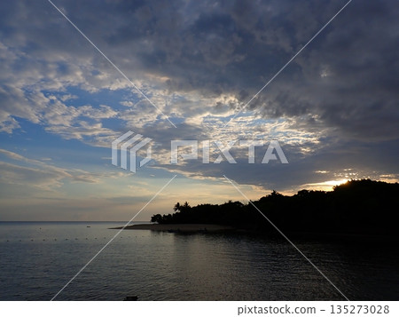 Green Island Cloudy Sunrise 135273028