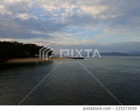 Green Island Cloudy Sunrise Green Island Cloudy Sunrise 135273030