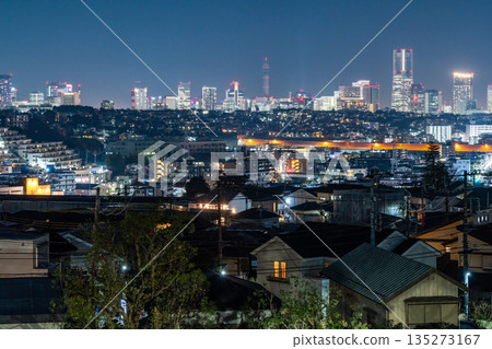 <神奈川縣> 橫濱市中心夜景 135273167