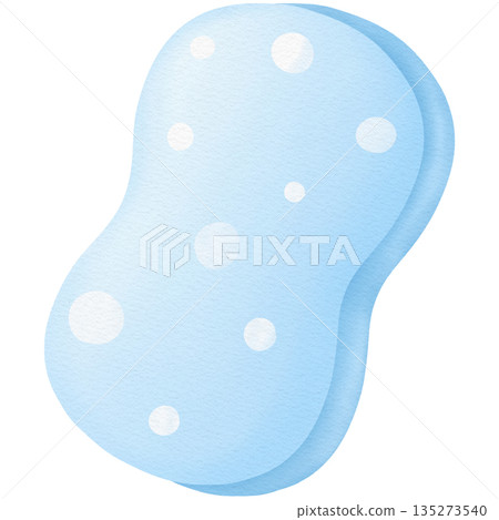 Cleaning sponge hand drawn transparency illustration Cleaning sponge hand drawn transparency illustration 135273540