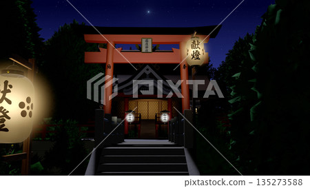 "Night Shrine" can be used as a background for animation 135273588