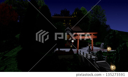 《夜之神殿》可用作動畫背景。 《夜之神殿》可用作動畫背景。 135273591