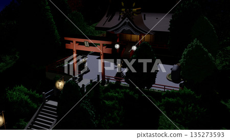 《夜之神殿》可用作動畫背景。 《夜之神殿》可用作動畫背景。 135273593