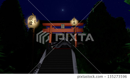 《夜之神殿》可用作動畫背景。 《夜之神殿》可用作動畫背景。 135273596