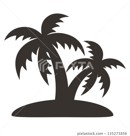 palm tree silhouette palm tree silhouette 135273856