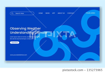Meteorological Day Social Media Landing Page Flat Cartoon Hand Drawn Background Illustration Meteorological Day Social Media Landing Page Flat Cartoon Hand Drawn Background Illustration 135273965