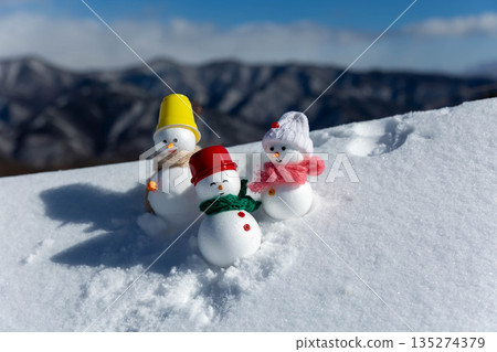 雪地和雪人 雪地和雪人 135274379
