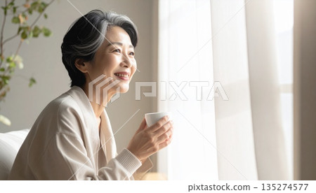 Healthy living in soft light and neutral spaces 135274577