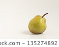 A single pear on a white background 135274892