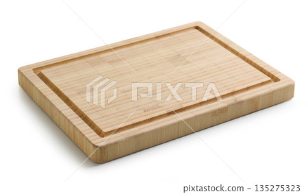 new clean wooden cutting board 135275323