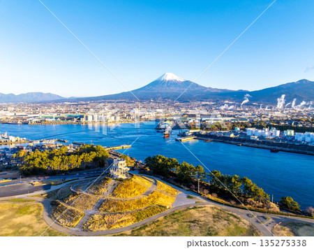 Tagonoura Port and Mount Fuji in the early morning (Fuji City, Shizuoka Prefecture) Tagonoura Port and Mount Fuji in the early morning (Fuji City, Shizuoka Prefecture) 135275338