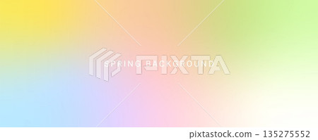 Blur spring gradient background. Pastel mesh texture in blue, pink, green and yellow. 135275552