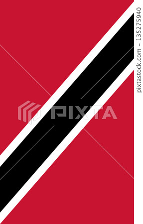 Trinidad and Tobago vertical flag in official colors, dimensions and aspect ratio. Vector flag symbolizing national pride, identity, heritage, patriotism and authority Trinidad and Tobago vertical flag in official colors, dimensions and aspect ratio. Vector flag symbolizing national pride, identity, heritage, patriotism and authority 135275940