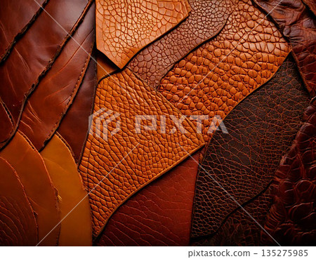 High-quality leather craftsmanship and a rich leather texture that reflects the artisan's handiwork High-quality leather craftsmanship and a rich leather texture that reflects the artisan's handiwork 135275985