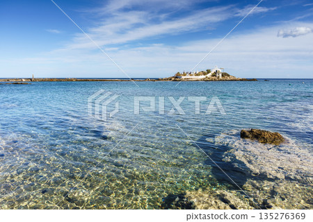 Greek coastline, Agios Fokas village Greek coastline, Agios Fokas village 135276369