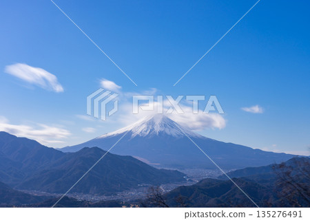 Mount Fuji seen from Mount Takakawa 06 135276491
