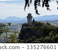 Panorama view of the San Marino fortress 135276601