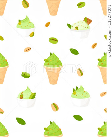 Cartoon vector illustration set of fresh green tea cups and a pot with breakfast food icons including a cupcake and fruit for kitchen and meal designs Cartoon vector illustration set of fresh green tea cups and a pot with breakfast food icons including a cupcake and fruit for kitchen and meal designs 135277073