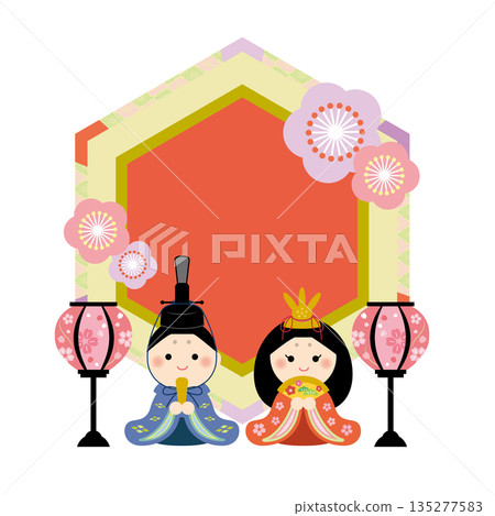 可愛的女兒節相框標題 可愛的女兒節相框標題 135277583