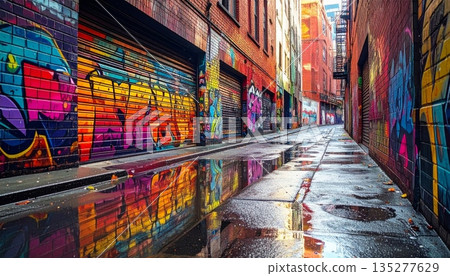 An industrial empty warehouse interior features tall metal shelves and an aisle reminiscent of a quiet library or an old storage factory building An industrial empty warehouse interior features tall metal shelves and an aisle reminiscent of a quiet library or an old storage factory building 135277629