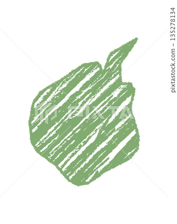 Green chalk speech bubble with bold scribble squiggle and organic balloon shape. Diagonal sketch creates a talk message and comment graphic, perfect for creative concepts communication ideas. 135278134