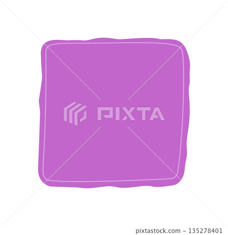Fluid squiggle sticker square frame in hand drawn style forms a modern template. Doodle box with colorful border and rectangle shape suits text, badge, or playful background concept. Fluid squiggle sticker square frame in hand drawn style forms a modern template. Doodle box with colorful border and rectangle shape suits text, badge, or playful background concept. 135278401