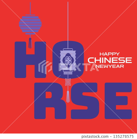 chinese new year design over pink background 135278575