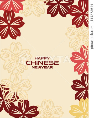 pink flower with blue butterflies 135278614