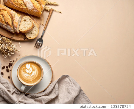 桌面俯視圖（平鋪圖） 135278734