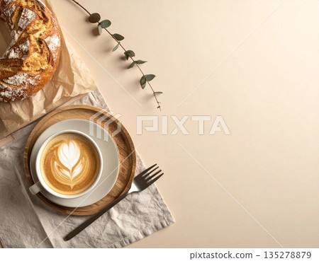 桌面俯視圖（平鋪圖） 135278879