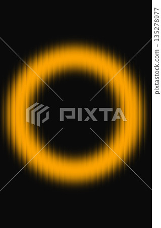 Futuristic Yellow Energy Ring Isolated on Dark Futuristic Yellow Energy Ring Isolated on Dark 135278977