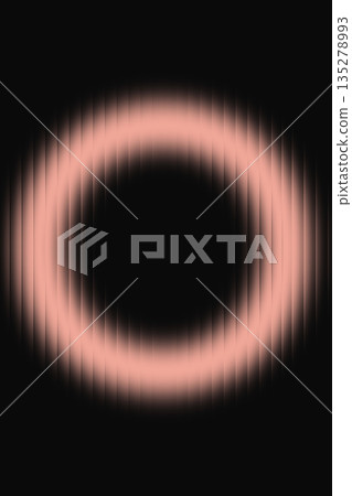 Elegant Peach Digital Ring with Luminous Glow 135278993