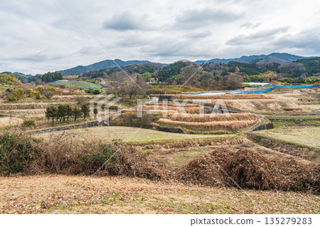 Winter rural landscape, Asuka Village, Nara Prefecture Winter rural landscape, Asuka Village, Nara Prefecture 135279283