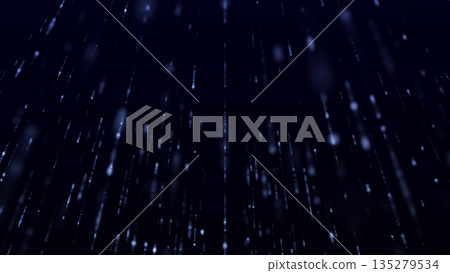 Abstract blue particle lines and flowing light waves creating futuristic digital background, data streams and energy paths. Abstract blue particle lines and flowing light waves creating futuristic digital background, data streams and energy paths. 135279534
