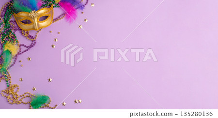 Mardi Gras and fat Tuesday background. 135280136