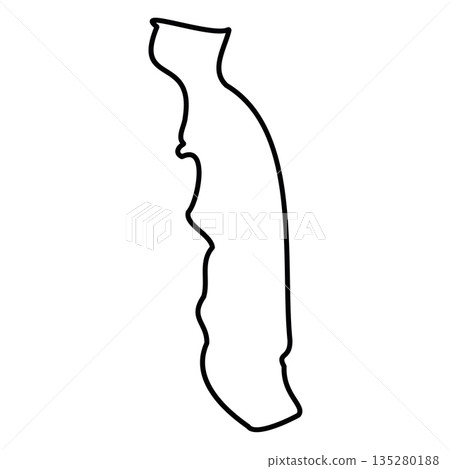 Togo - solid black outline border map of country area. Simple flat vector illustration. Togo - solid black outline border map of country area. Simple flat vector illustration. 135280188