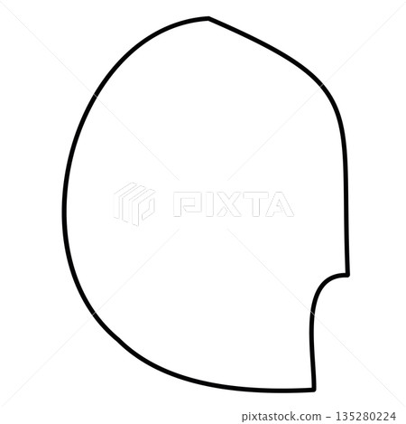 Swaziland - solid black outline border map of country area. Simple flat vector illustration. 135280224