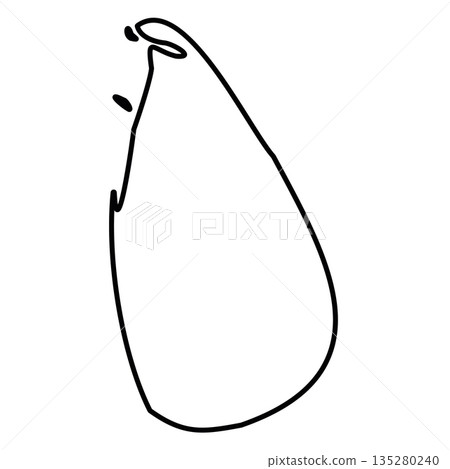 Sri Lanka - solid black outline border map of country area. Simple flat vector illustration. 135280240