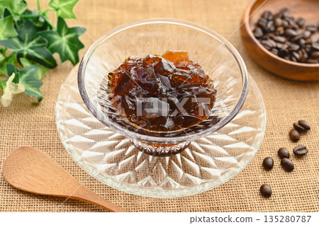 Homemade coffee jelly Homemade coffee jelly 135280787