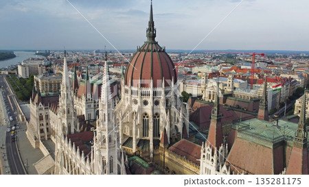 Hungarian Parliament building in Budapest Hungarian Parliament building in Budapest 135281175