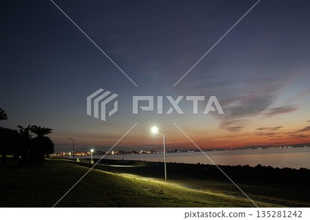 若洲海濱公園日出 若洲海濱公園日出 135281242