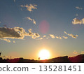 The setting sunset 135281451